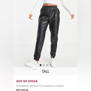 ASOS talk faux leather jogger size 4US